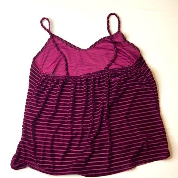 HUMMINGBIRD Striped Velour Flowy Camisole Top, Pink - Picture 3 of 8